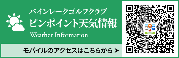 パインレークゴルフクラブ ピンポイント天気情報